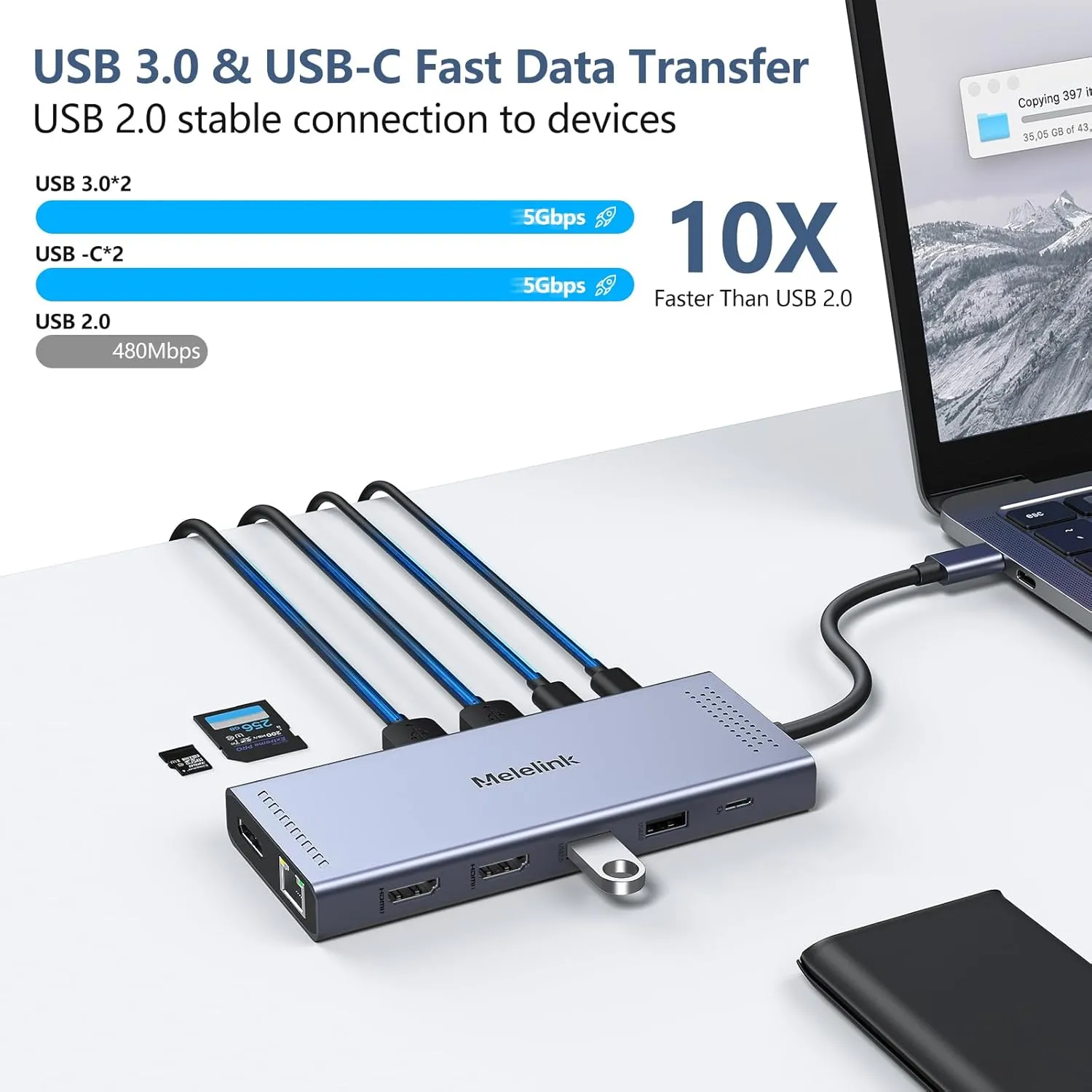 🖥️ Ultimate USB-C Docking Hub – 14-in-1 🖥️