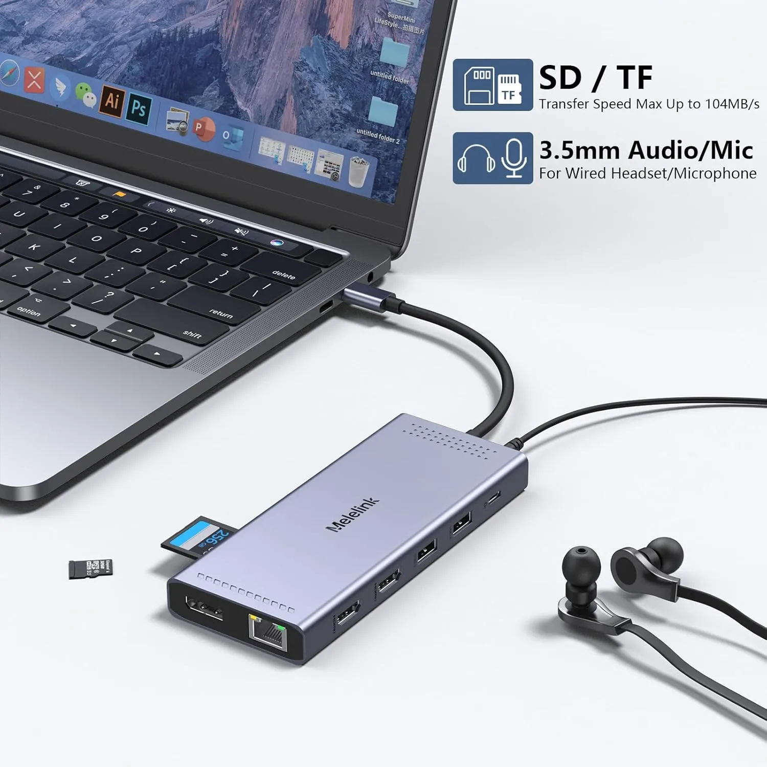 🖥️ Ultimate USB-C Docking Hub – 14-in-1 🖥️