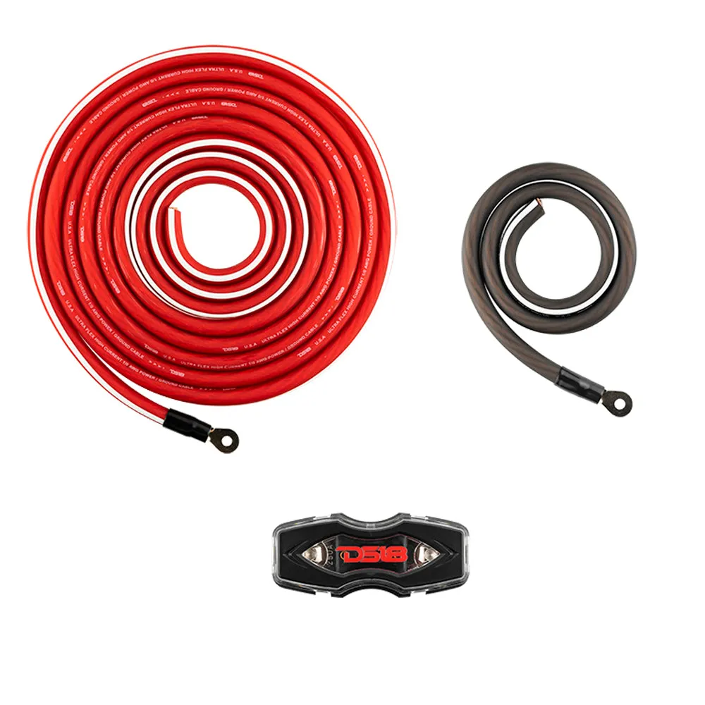 0-GA OFC 100% Copper Amplifier Installation Kit
