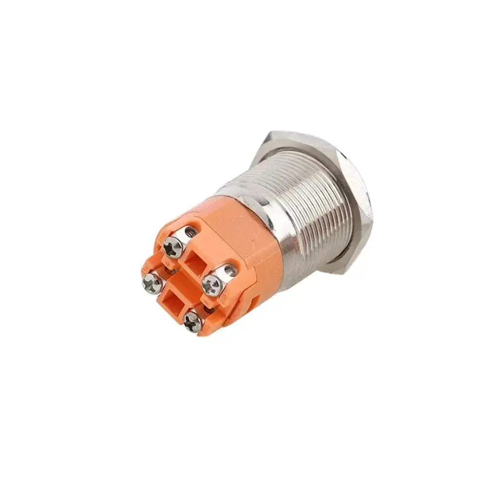 15A Hevay Duty Metal Push Button Switches With LED Ring Annular 19mm