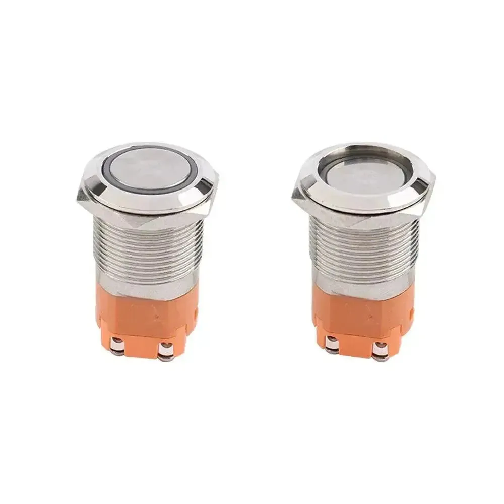 15A Hevay Duty Metal Push Button Switches With LED Ring Annular 19mm