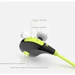 2 PACK: Laud Sports Wireless Bluetooth Sweat-proof Earphones w/ Built-In Mic for Calls or Song Selection