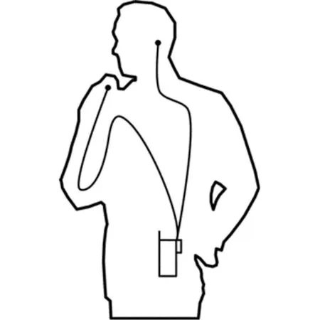2-Wire Surveillance Style Lapel Mic for Midland STP Portables