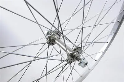 26 x 1 3-8" FRONT ALLOY RIM WHEEL 5-16" AXLE 90mm TOURIST BIKE-RALEIGH ROADSTER
