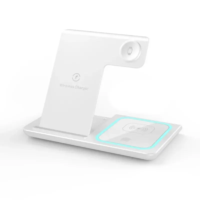 3 In 1 Wireless Charger Stand Pad Foldable 15W Fast Charging Dock Station For iPhone 15 14 13 12 Pro Max Apple Watch 8 7 Airpods