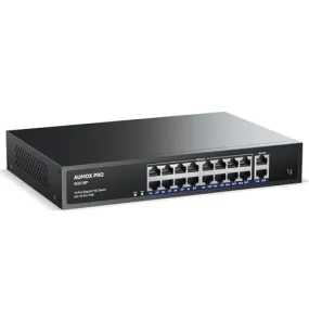 5 Port Gigabit PoE Switch,AUMOX PRO SG305P 4 Port PoE Gigabit Ethernet Unmanaged with 1 Uplink Gigabit Ports 78W,Plug and Play,Sturdy Metal Fanless Vlan Network Switch 802.3af/at,Desktop or Wall Mount