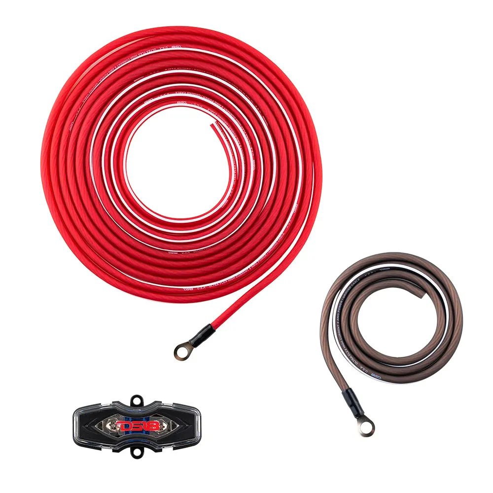 8-GA OFC 100% Copper Amplifier Installation Kit