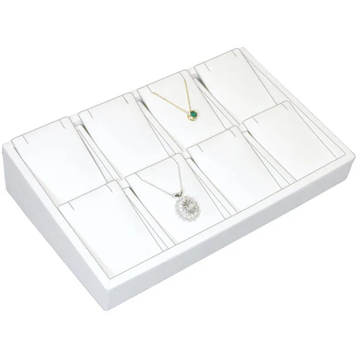 8-Pair Angled Earring or Pendant Display Trays, 9" L x 6" W