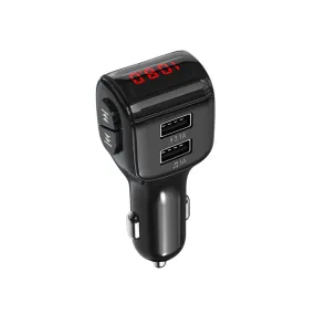 A01 Car Wireless Bluetooth MP3 Player Dual USB Charger Fast Charging FM Transmitter Hands-Free Phone Car Kit