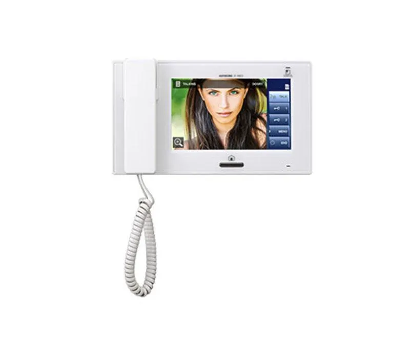 Aiphone JP-4MED Hands-Free Color Video Intercom Master Station, Handset, Color LDC Touchscreen, Status LED, Microphone and SD Card slot