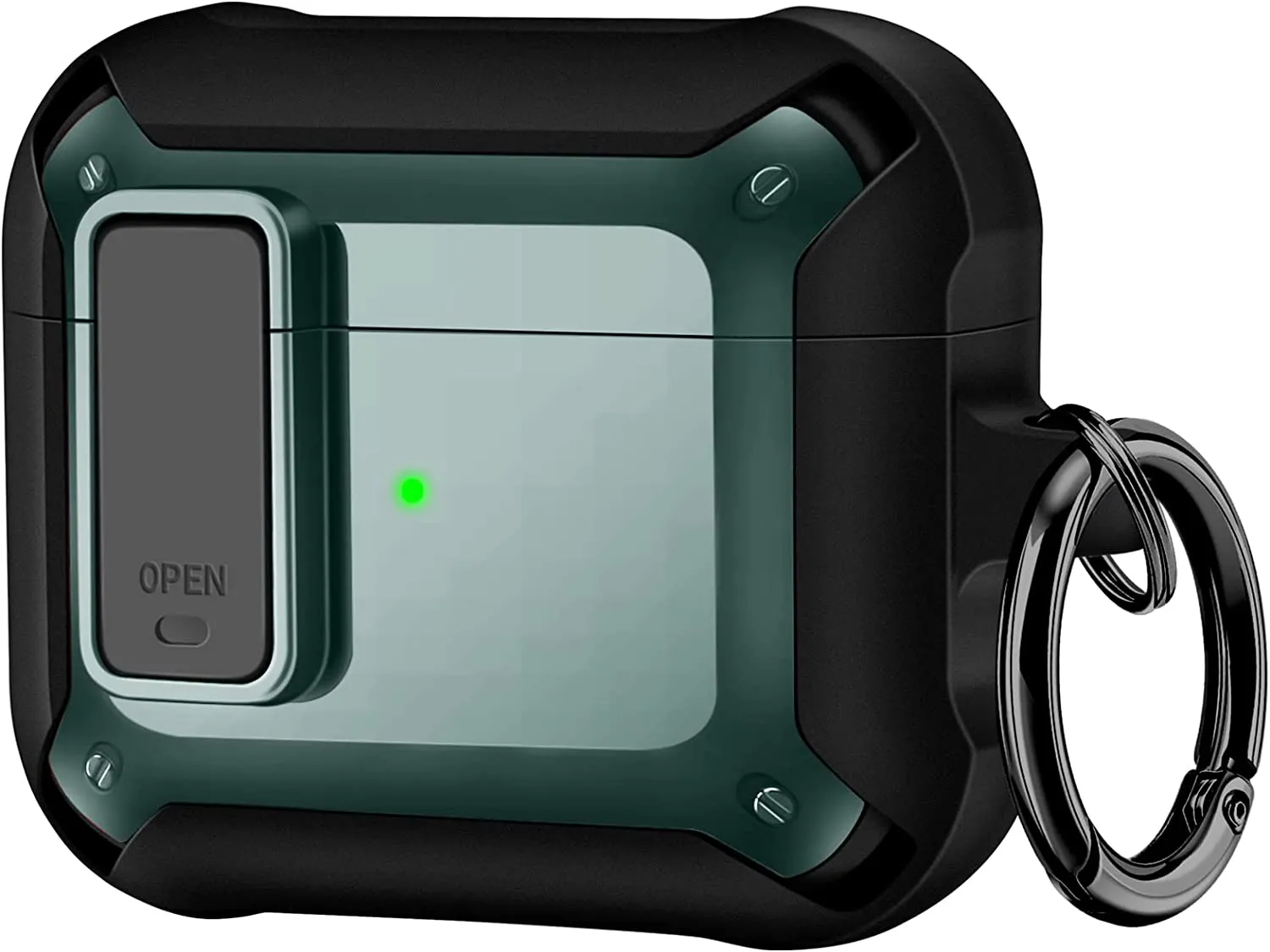 Airpod 3rd Generation Case Secure Lock Clip Case Apple AirPod 3 Case -Black