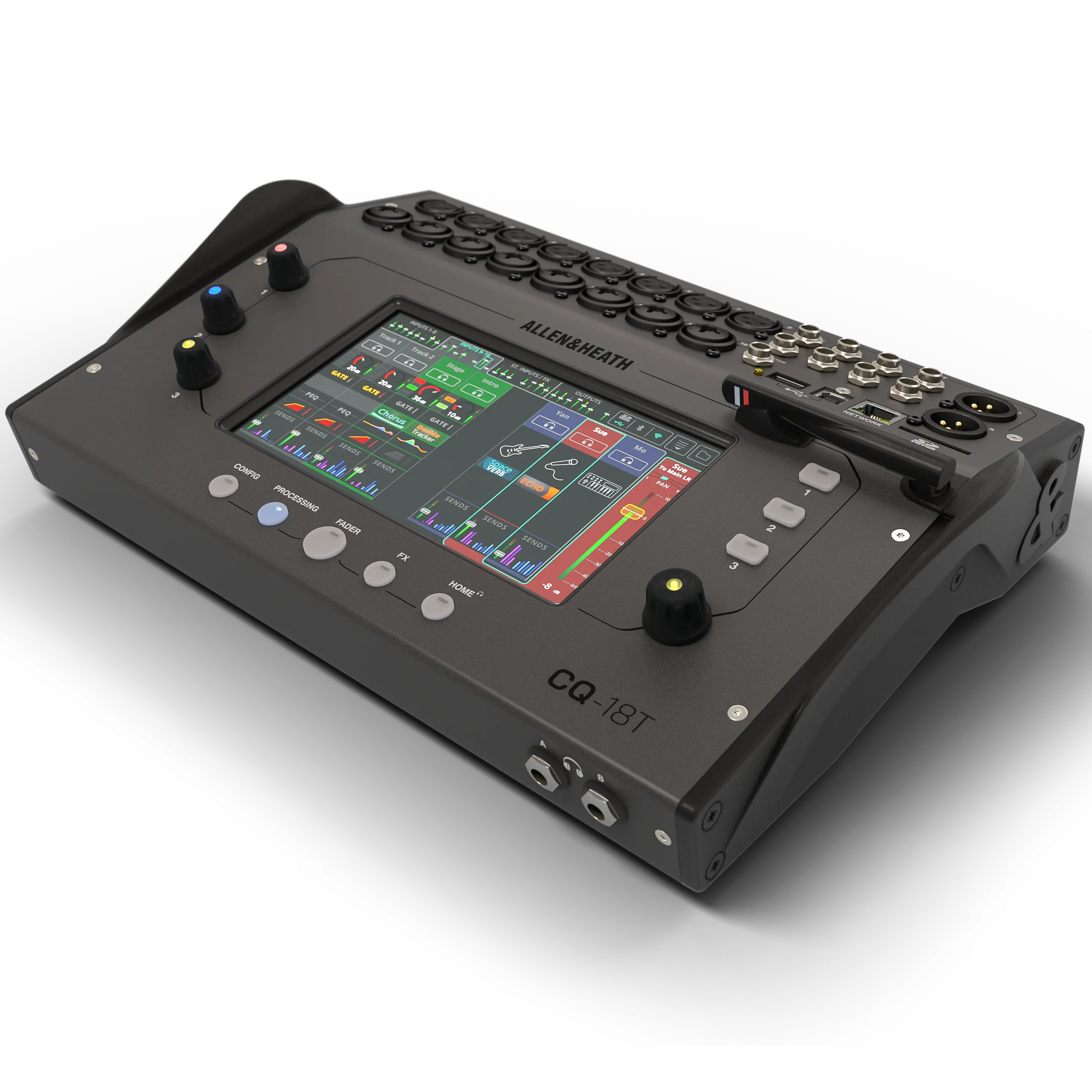 Allen & Heath CQ-18T Compact 18-Channel Digital Mixer w/ Screen