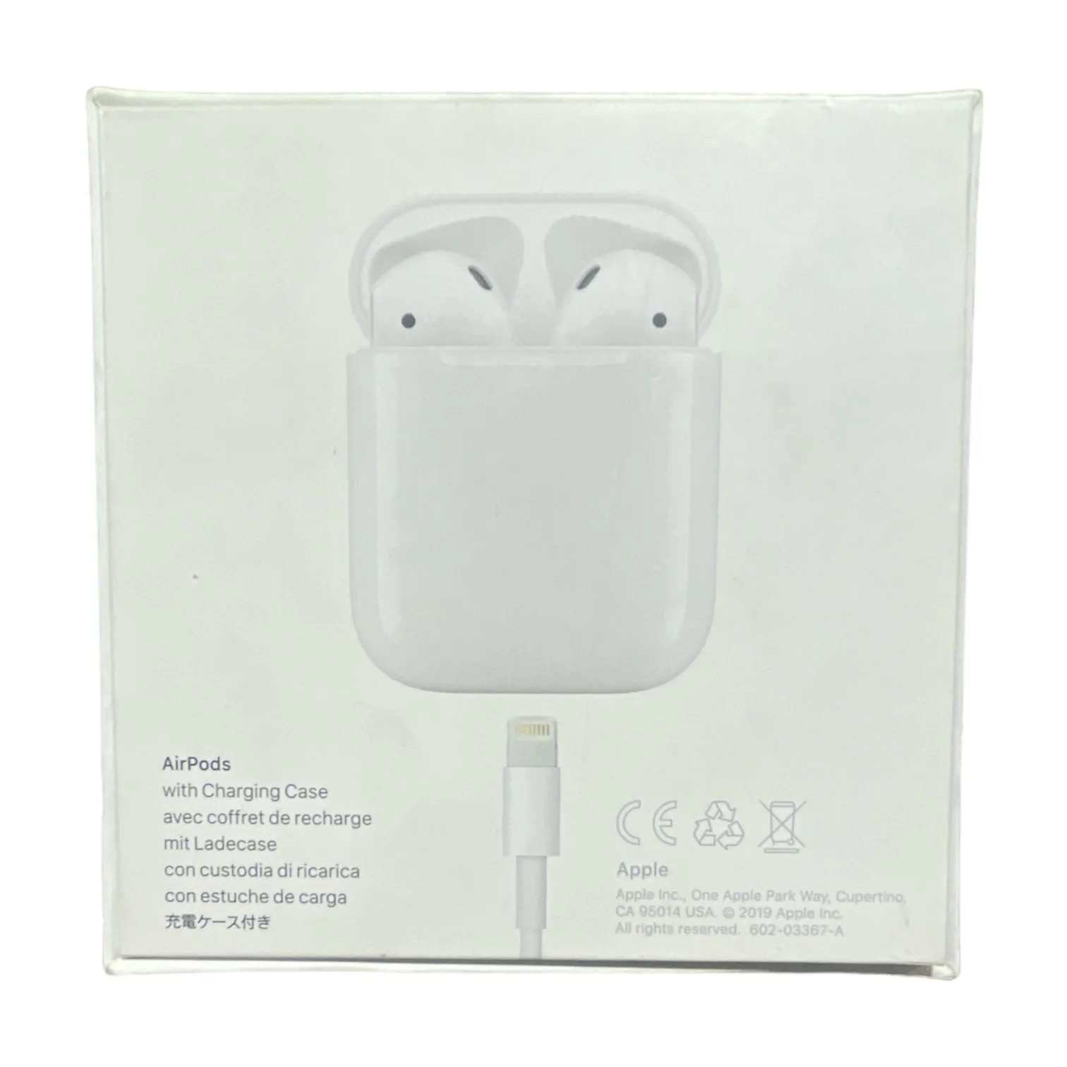 Apple AirPods with Wired Charging Case (2nd Generation), White