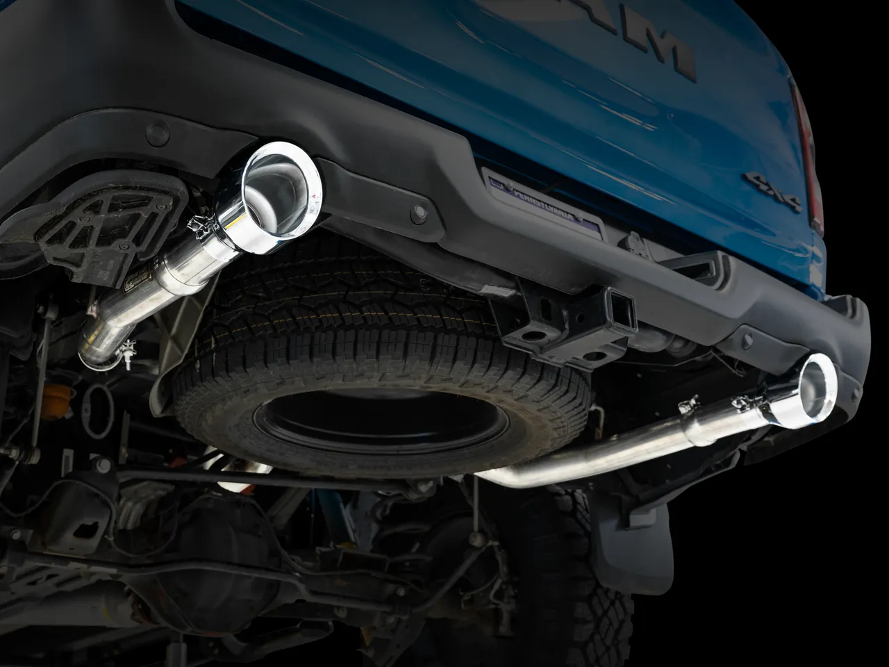 AWE 0FG Exhaust Ram 1500 & Ram Rebel (2019-2024) 3" w/ Chrome / Diamond Black Tips
