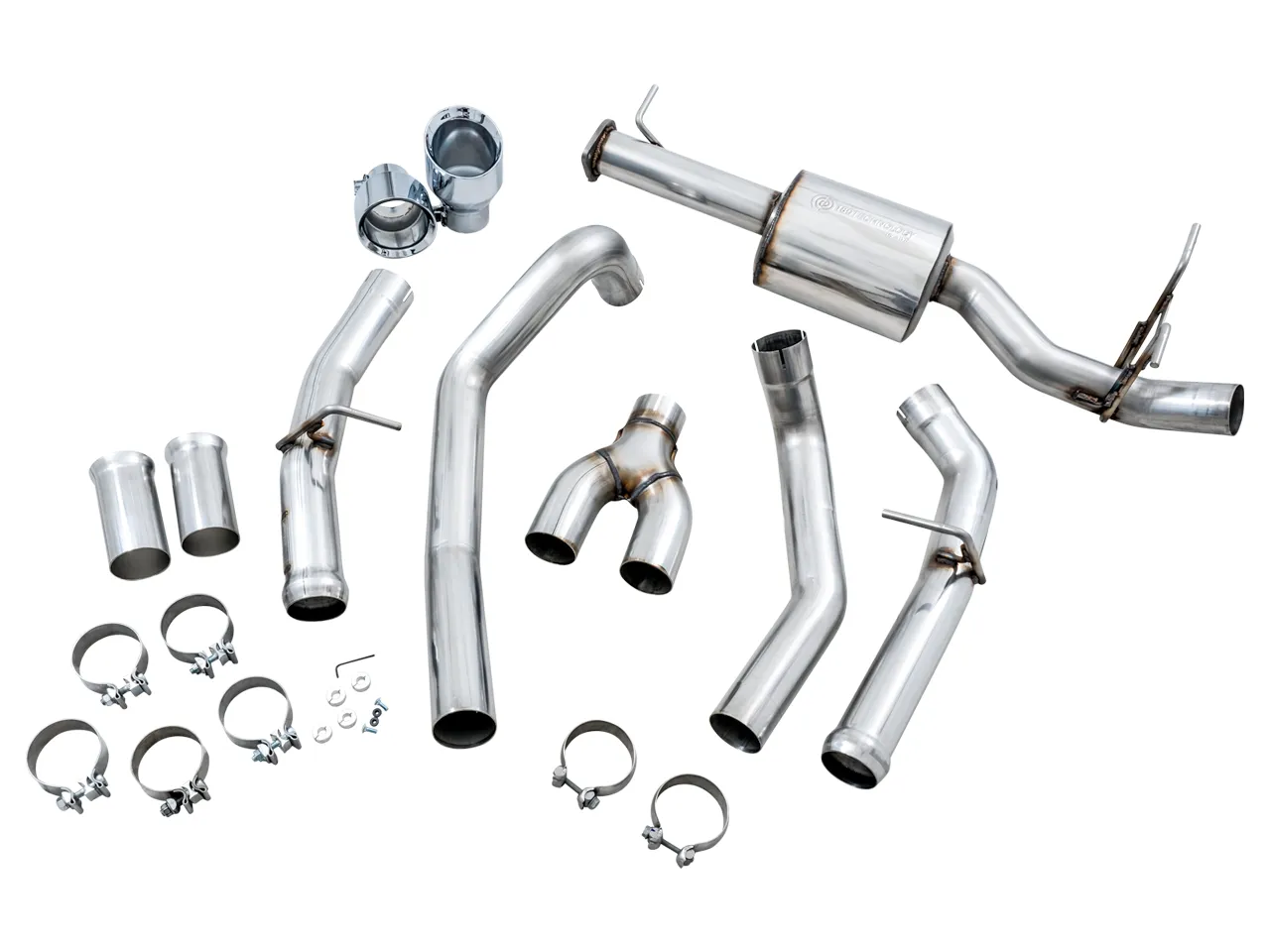 AWE 0FG Exhaust Ram 1500 & Ram Rebel (2019-2024) 3" w/ Chrome / Diamond Black Tips