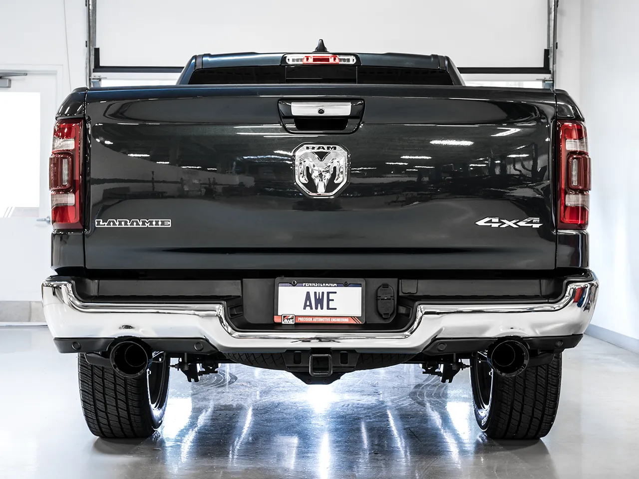 AWE 0FG Exhaust Ram 1500 & Ram Rebel (2019-2024) 3" w/ Chrome / Diamond Black Tips