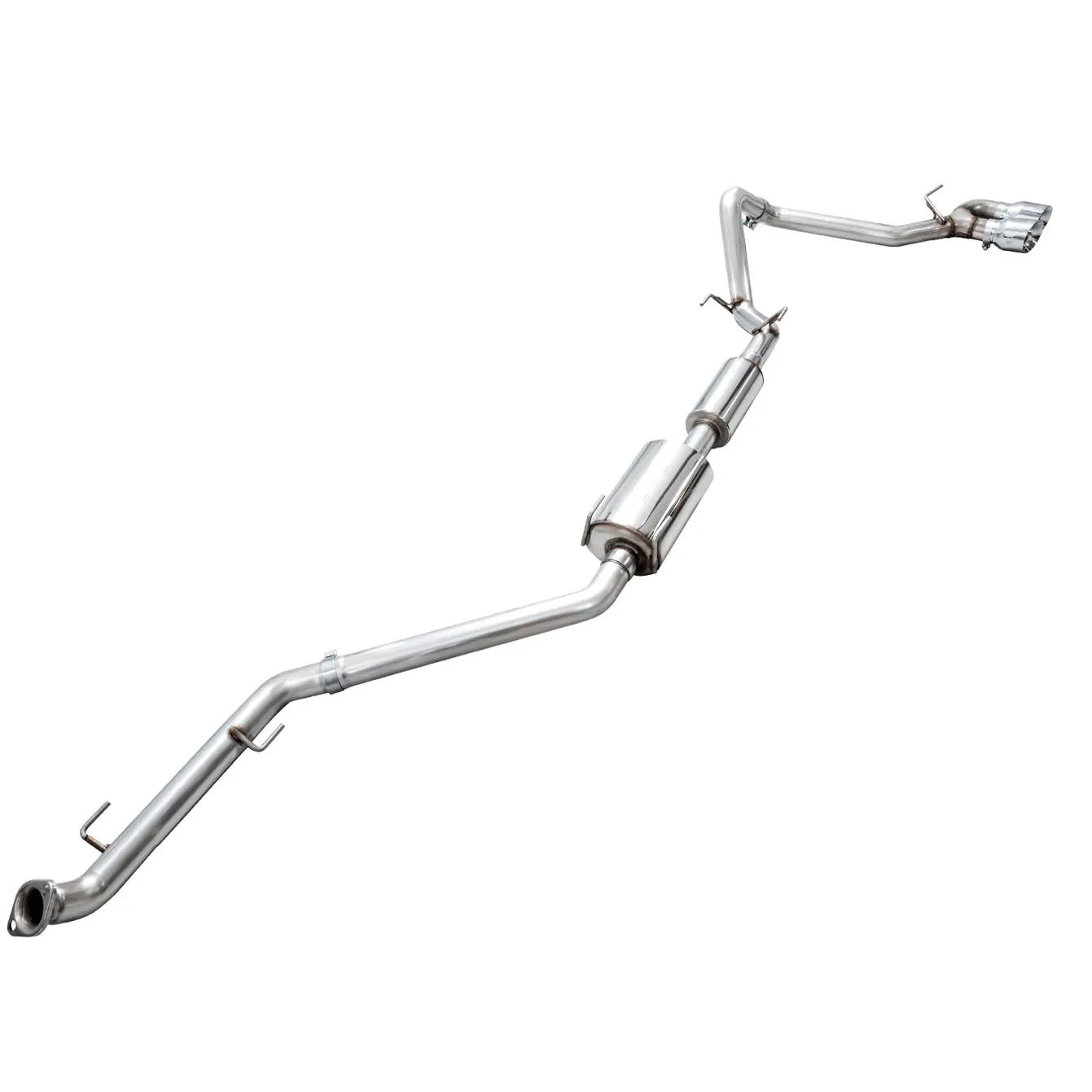 AWE Catback Exhaust System Dual Chrome Silver Tips | 2024  Toyota Tacoma