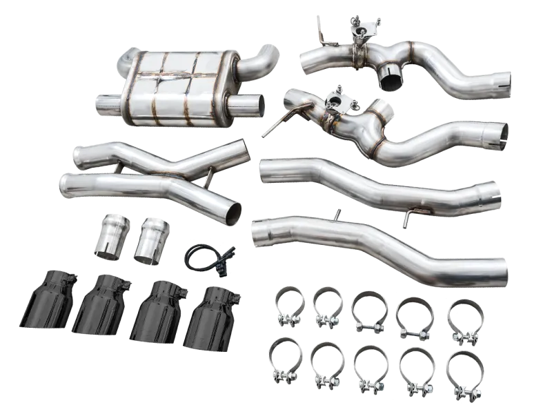 AWE SwitchPath Catback Exhaust for BMW G8X M3/M4 - Diamond Black Tips