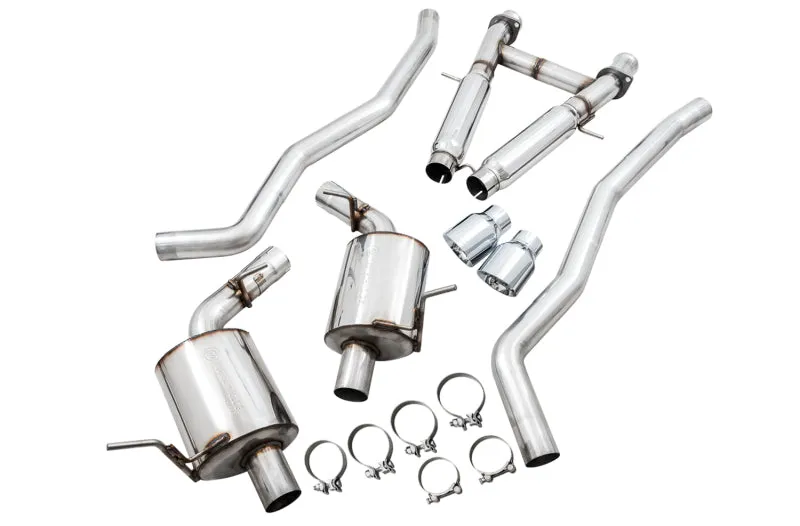 AWE Touring Edition Cat-Back Exhaust (Polished Tips): Jeep Grand Cherokee 6.4L SRT 2012 - 2021