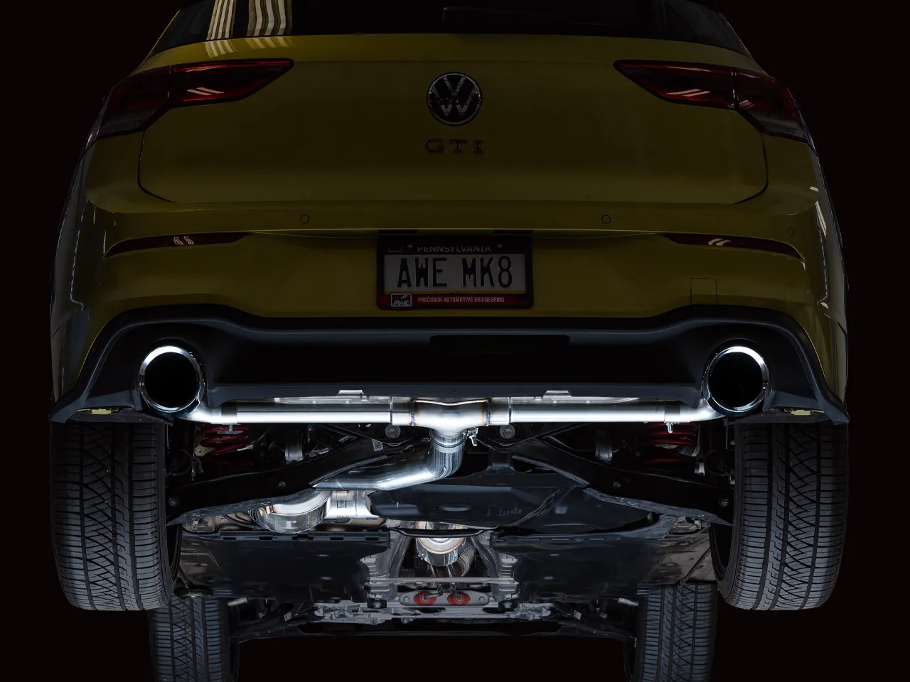 AWE Touring Edition Exhaust for VW MK8 GTI - Chrome Silver Tips