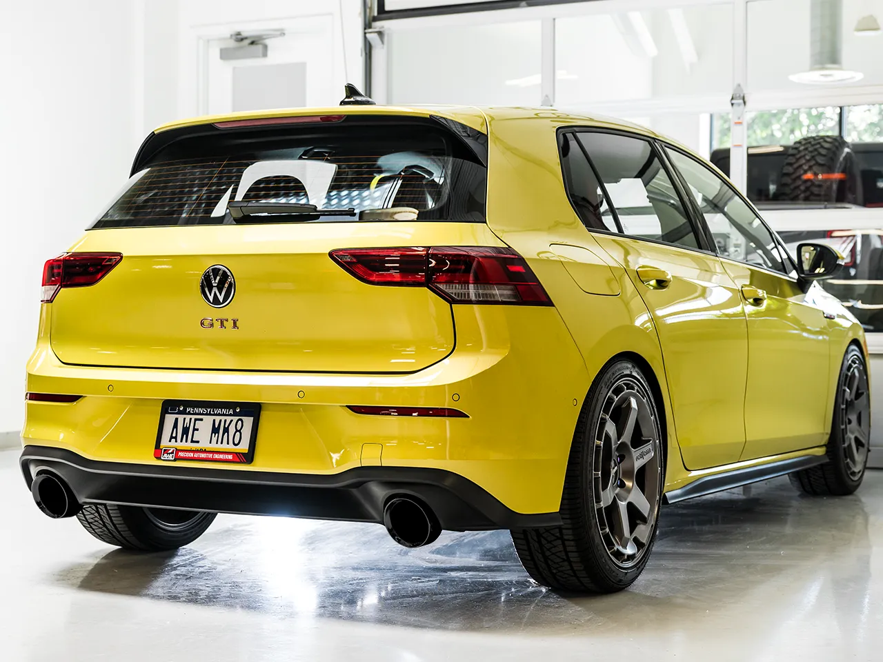 AWE Touring Edition Exhaust for VW MK8 GTI - Diamond Black Tips