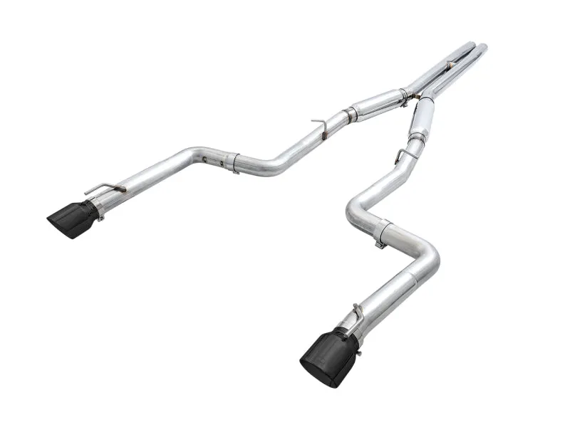 AWE Track Edition Cat-Back Exhaust (Black Tips): Dodge Charger 2015 - 2023 (6.4L 392 & 6.2L Hellcat)