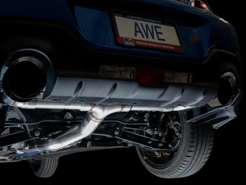 AWE Track Edition Cat-Back Exhaust- Diamond Black Tips | 2022  Toyota GR86
