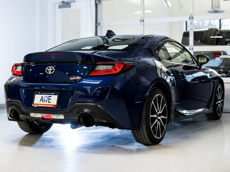 AWE Track Edition Cat-Back Exhaust- Diamond Black Tips | 2022  Toyota GR86