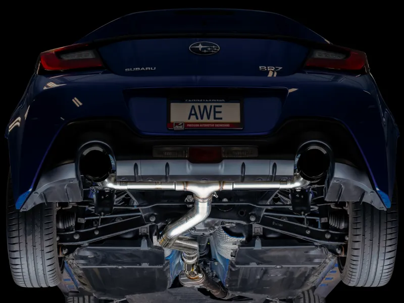AWE Track Edition Cat-Back Exhaust- Diamond Black Tips | 2022  Toyota GR86
