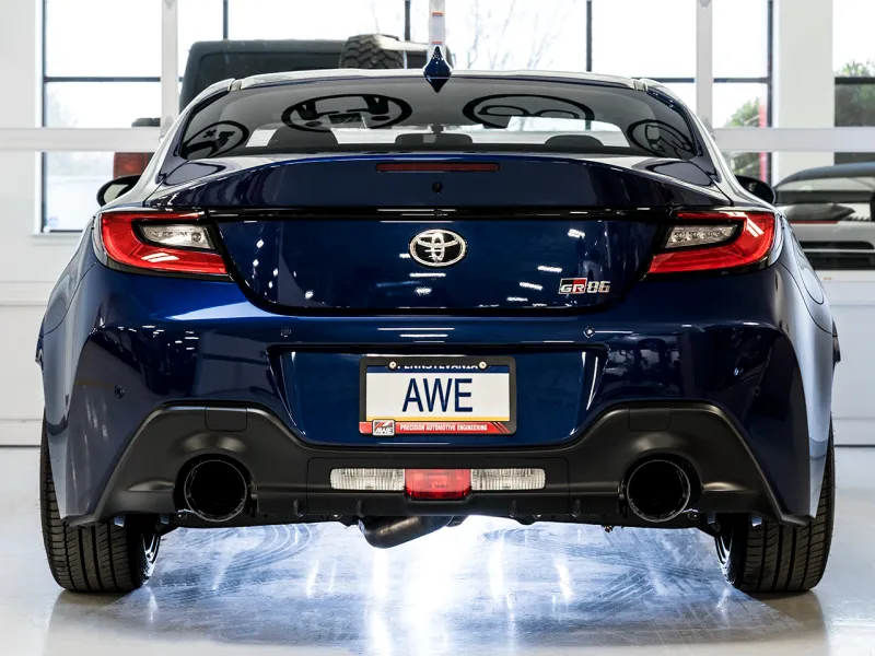 AWE Track Edition Cat-Back Exhaust- Diamond Black Tips | 2022  Toyota GR86
