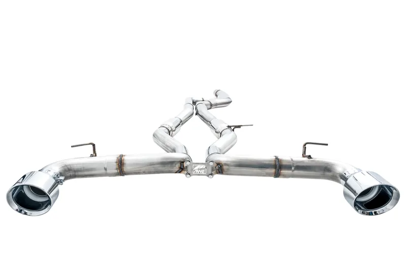 AWE Track Edition Exhaust - 5in Chrome Silver Tips | 2020  Toyota GR Supra A90