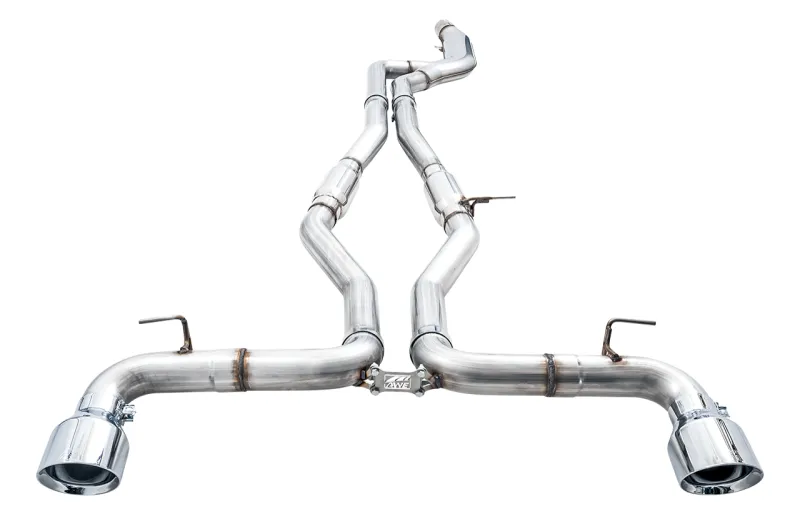 AWE Track Edition Exhaust - 5in Chrome Silver Tips | 2020  Toyota GR Supra A90