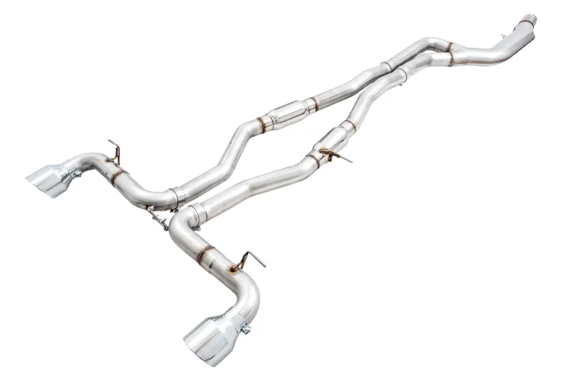 AWE Track Edition Exhaust - 5in Chrome Silver Tips | 2020  Toyota GR Supra A90
