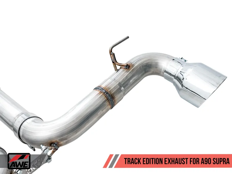 AWE Track Edition Exhaust - 5in Chrome Silver Tips | 2020  Toyota GR Supra A90
