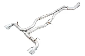 AWE Track Edition Exhaust - 5in Chrome Silver Tips | 2020  Toyota GR Supra A90