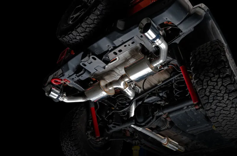 AWE Tread Edition Axle-Back Exhaust (Dual Rear Exit, Polished Tips): Jeep Wrangler JL 2018 - 2024 (2.0L I4 / 3.6L V6)