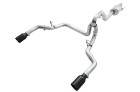 AWE Tuning 2015  Ford F-150 0FG Dual Exit Performance Exhaust System w/5in Diamond Black Tips