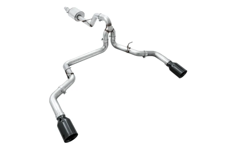 AWE Tuning 2015  Ford F-150 0FG Dual Exit Performance Exhaust System w/5in Diamond Black Tips