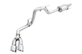 AWE Tuning 2015  Ford F-150 0FG Single Exit Performance Exhaust System w/4.5in Chrome Silver Tips