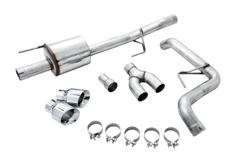 AWE Tuning 2015  Ford F-150 0FG Single Exit Performance Exhaust System w/4.5in Chrome Silver Tips
