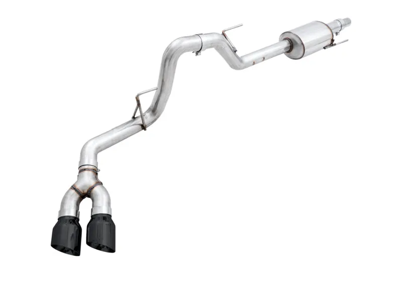 AWE Tuning 2015  Ford F-150 0FG Single Exit Performance Exhaust System w/4.5in Diamond Black Tips