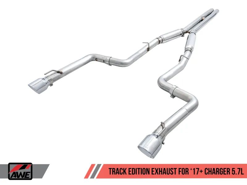AWE Tuning 2017  Dodge Charger 5.7L Track Edition Exhaust - Chrome Silver Tips
