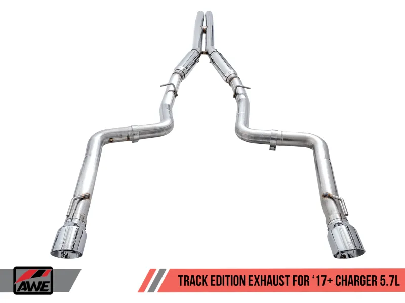 AWE Tuning 2017  Dodge Charger 5.7L Track Edition Exhaust - Chrome Silver Tips