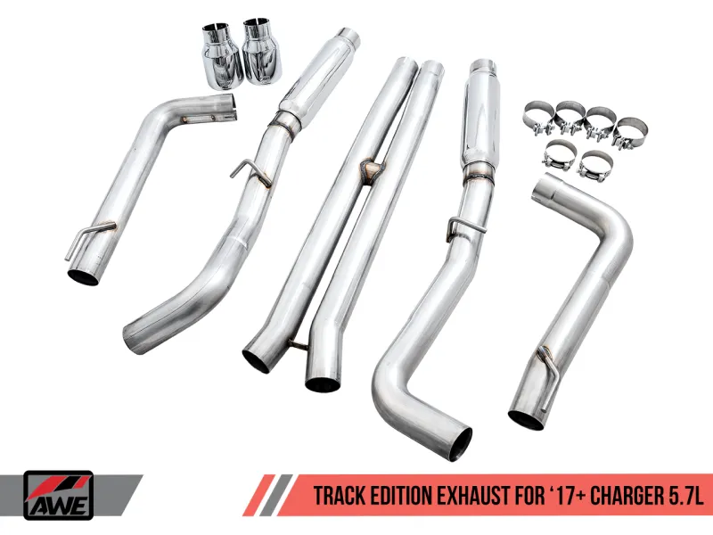 AWE Tuning 2017  Dodge Charger 5.7L Track Edition Exhaust - Chrome Silver Tips