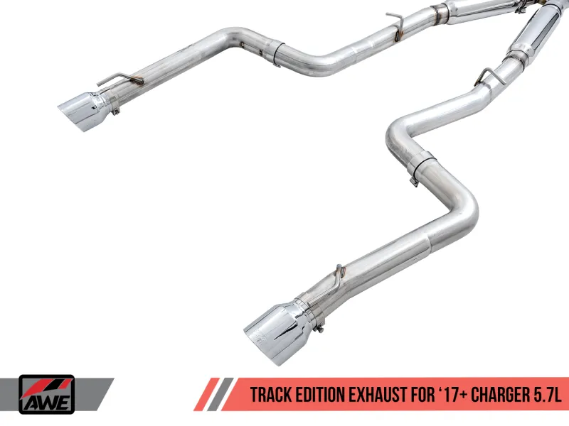 AWE Tuning 2017  Dodge Charger 5.7L Track Edition Exhaust - Chrome Silver Tips