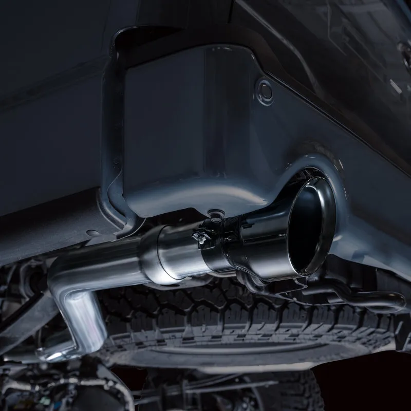 AWE Tuning 2021  Ford F-150 Tremor (w/ Bumper Cutouts) 0FG Non-Resonated Catback -Diamond Black Tips