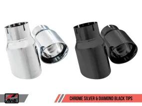 AWE Tuning Ford Focus RS Track Edition Cat-back Exhaust - Diamond Black Tips