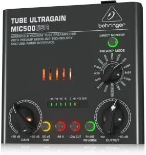 Behringer MIC500USB Tube Microphone Preamp