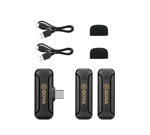 BOYA BY-WM3T2-U2 2.4G Mini Wireless Microphone for Android Devices 1 2