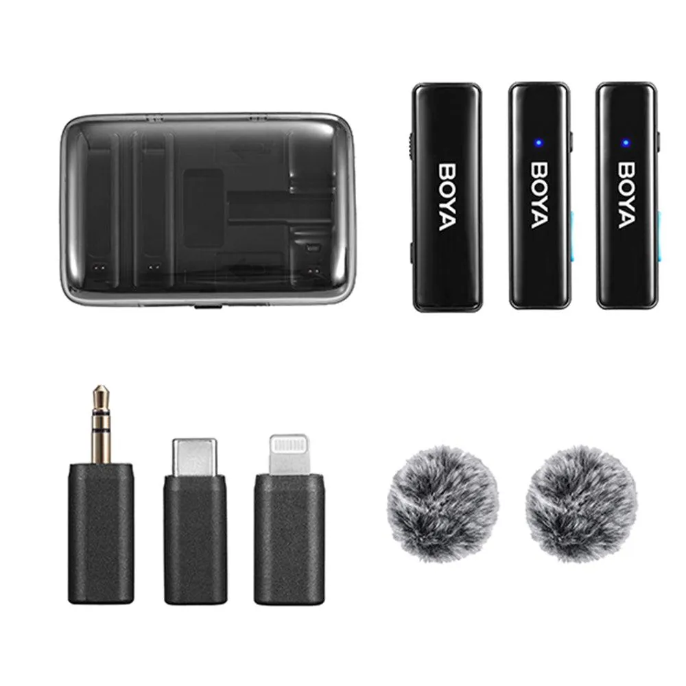 Boya LINK All-in-one Design Dual Channel Wireless Microphone System